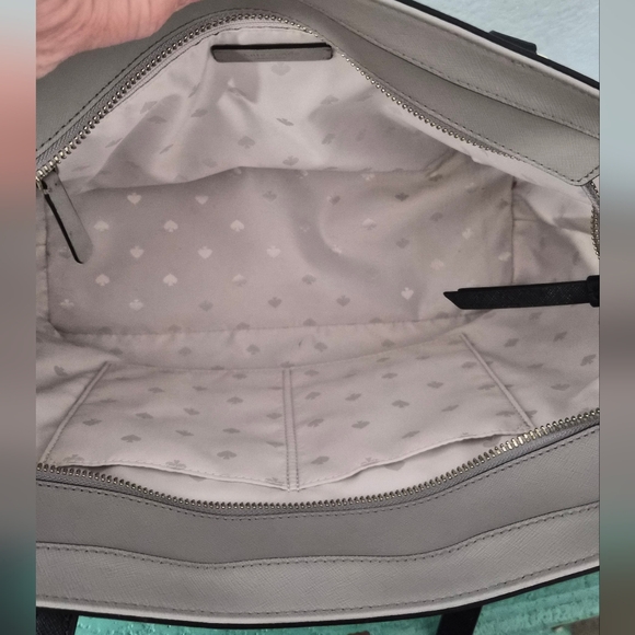 Kate Spade Kristen Large Top Zip Colorblock Leather Tote Bag - Picture 9 of 15